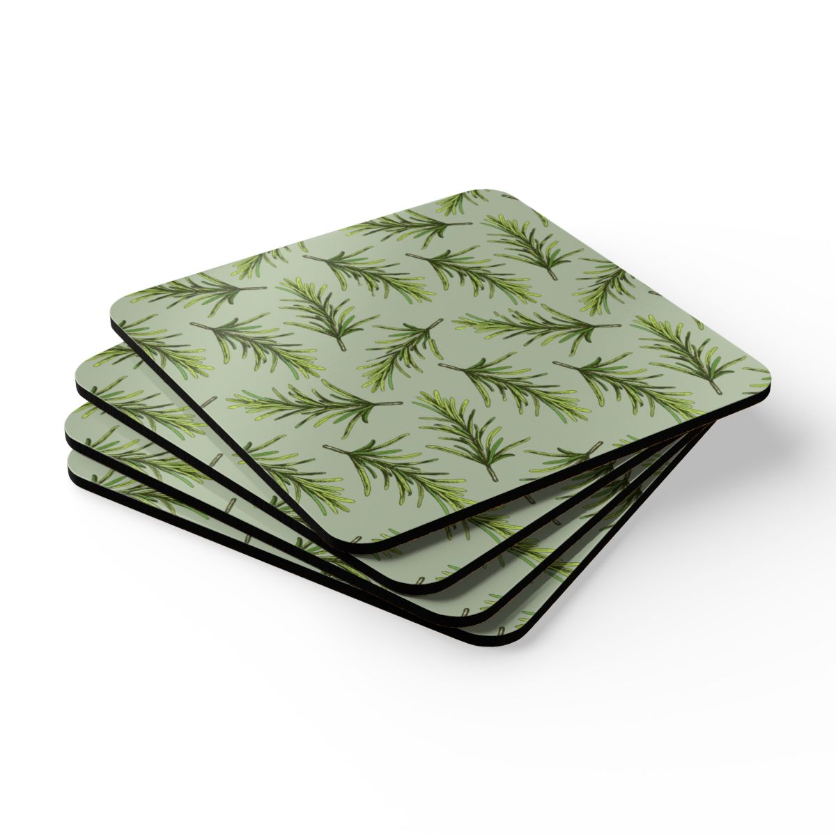 Sage & Cypress Coasters Hardboard Back - 4 Pack