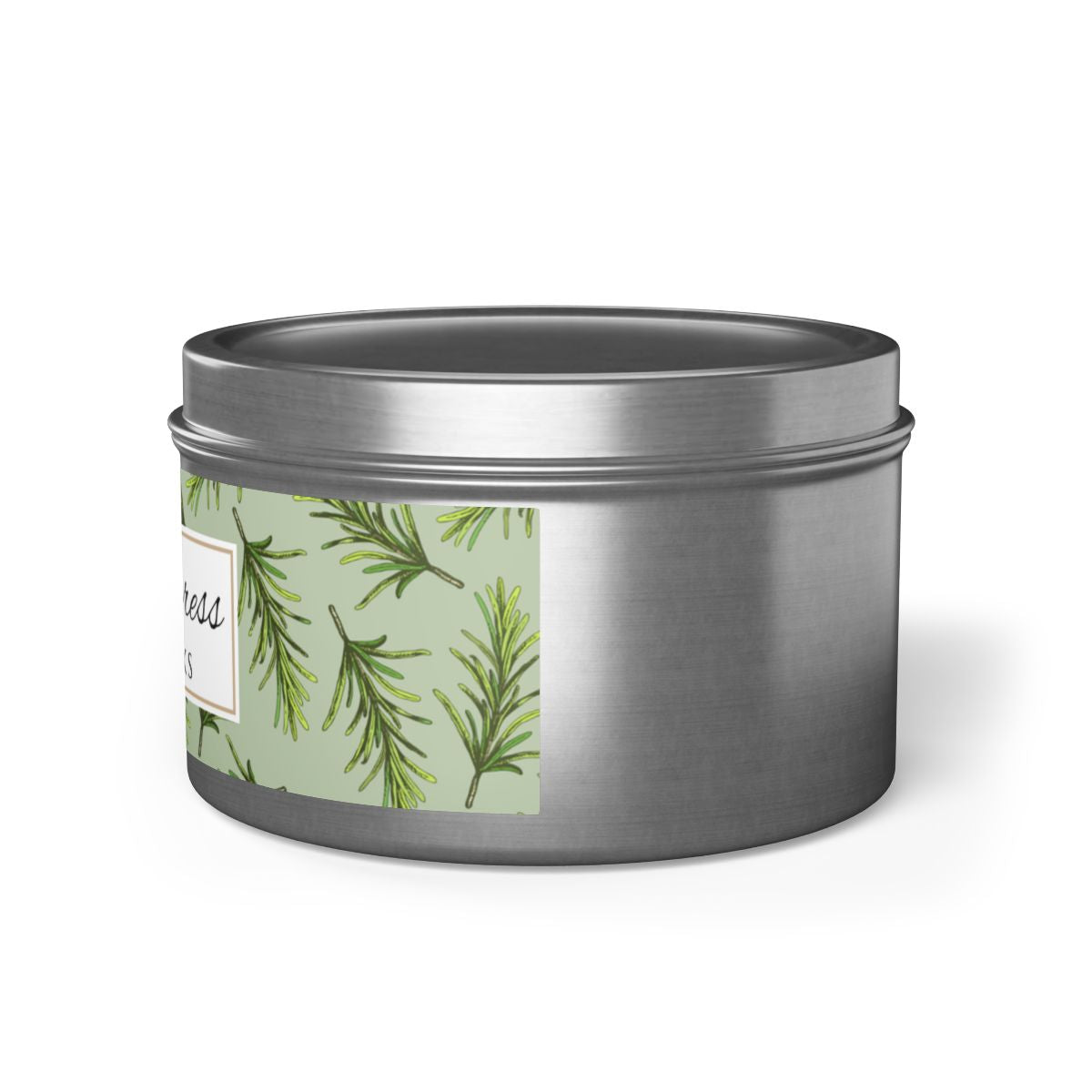 Sage & Cypress Coconut Soy Wax Candle, 8 oz. Silver Tin Jar with Lid - Aromatic Scented Candle, Captivating Scented Candle, Fall Candle