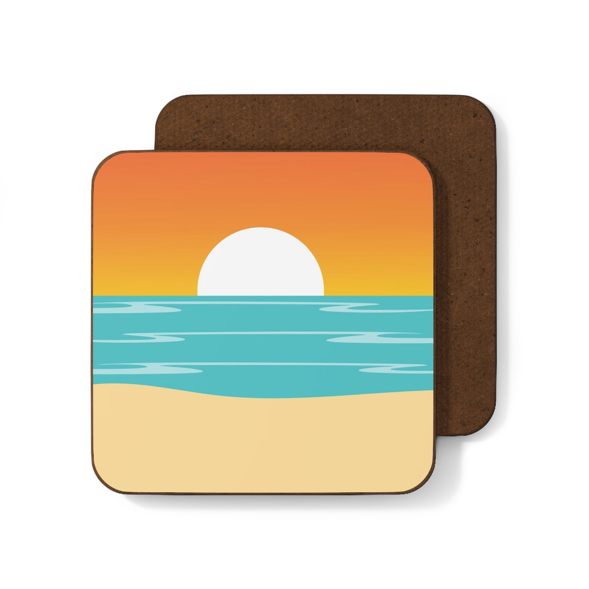 Soleil Coasters Hardboard Back - 4 Pack