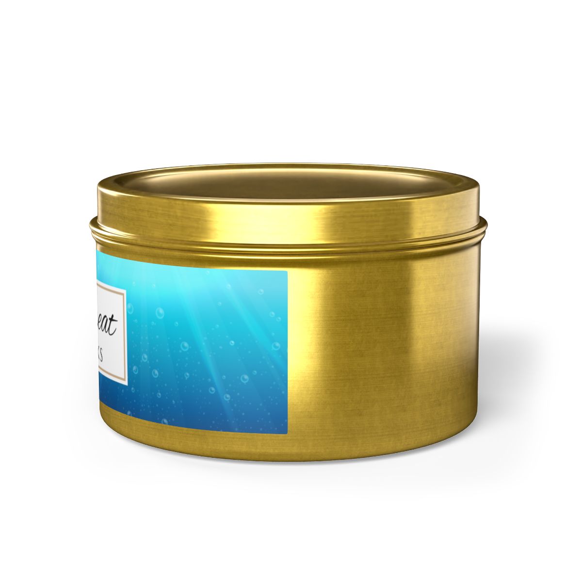 Spa Retreat Coconut Soy Wax Candle, 8 oz. Gold Tin Jar with Lid - Spa Scented Candle, Relaxation Candle, Aromatherapy