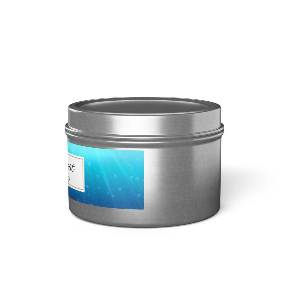Spa Retreat Coconut Soy Wax Candle, 4 oz. Silver Tin Jar with Lid - Spa Scented Candle, Relaxation Candle, Aromatherapy