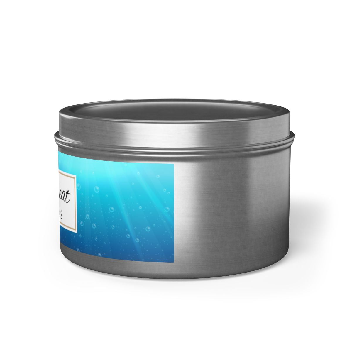 Spa Retreat Coconut Soy Wax Candle, 8 oz. Silver Tin Jar with Lid - Spa Scented Candle, Relaxation Candle, Aromatherapy
