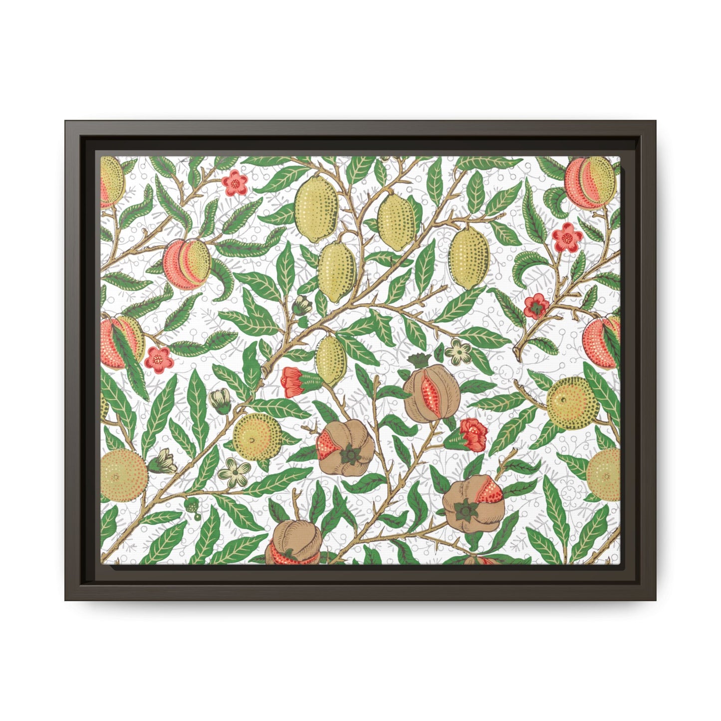 Lemon Verbena Framed Matte Canvas Art - Multiple Frame Colors & Size Options