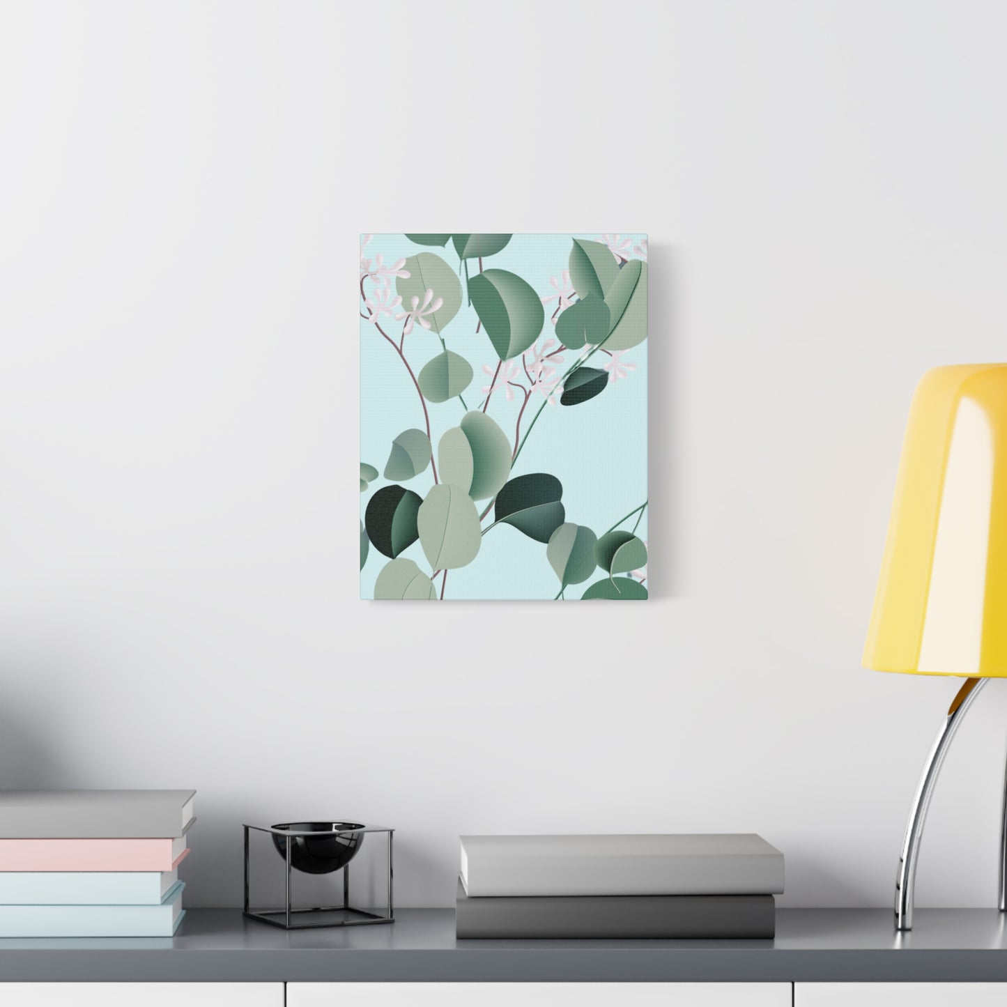 Spa Day Canvas Art Print - Multiple Sizing Options, Eucalyptus Botanical Canvas Wall Art, Nature-Inspired Artwork, Spring Decoration