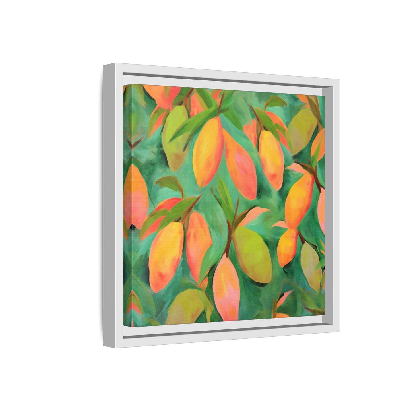 Mangoes Framed Matte Canvas Art - Multiple Frame Color &  Size Options