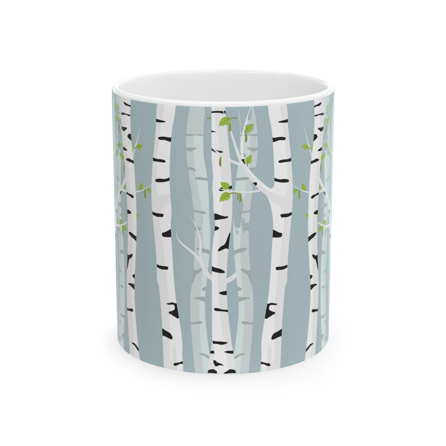 White Birch Ceramic Mug - 11 oz. & 15 oz. options