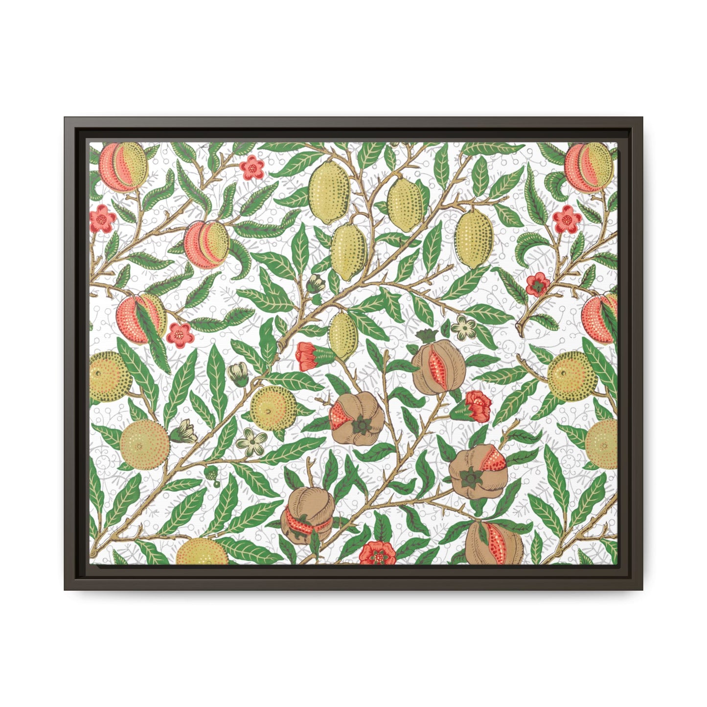 Lemon Verbena Framed Matte Canvas Art - Multiple Frame Colors & Size Options