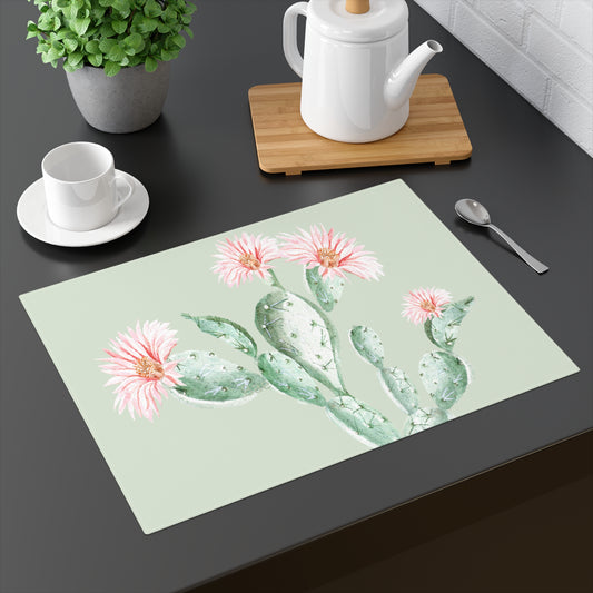 Cactus Flower Placemats - 18" × 14" Cotton Twill - 1 count