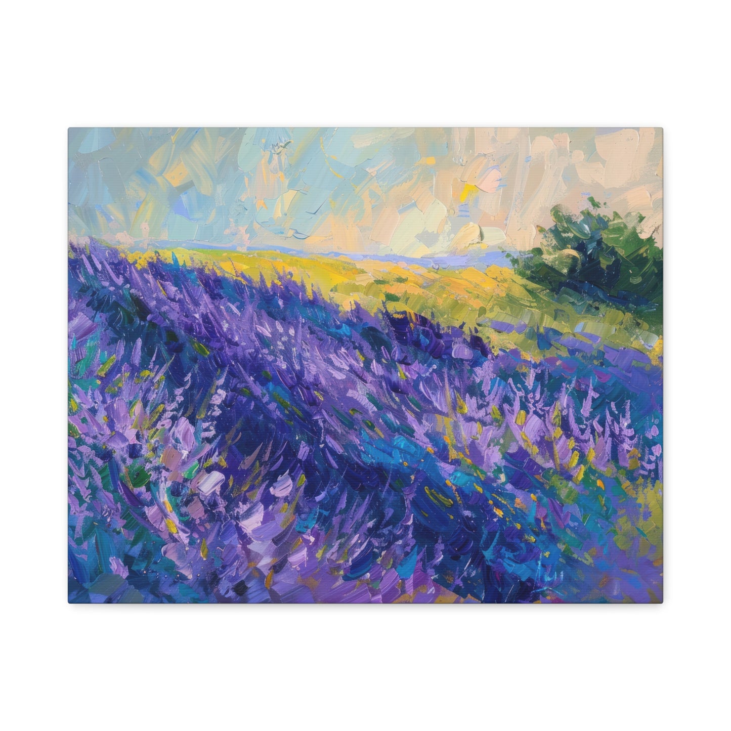 Lavender Fields Canvas Art Print - Multiple Sizing Options - Lavender Fields Canvas Wall Art, Home Gift, Nature Decor, Art for Her
