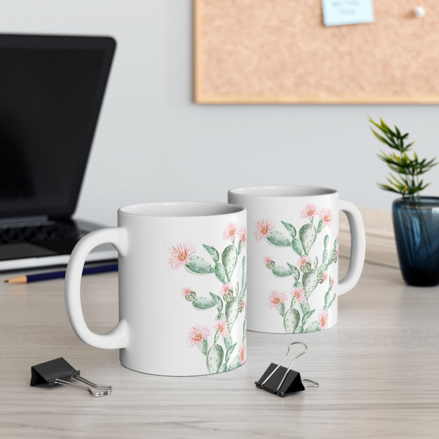 Cactus Flower Ceramic Mug - 11 oz. & 15 oz. options