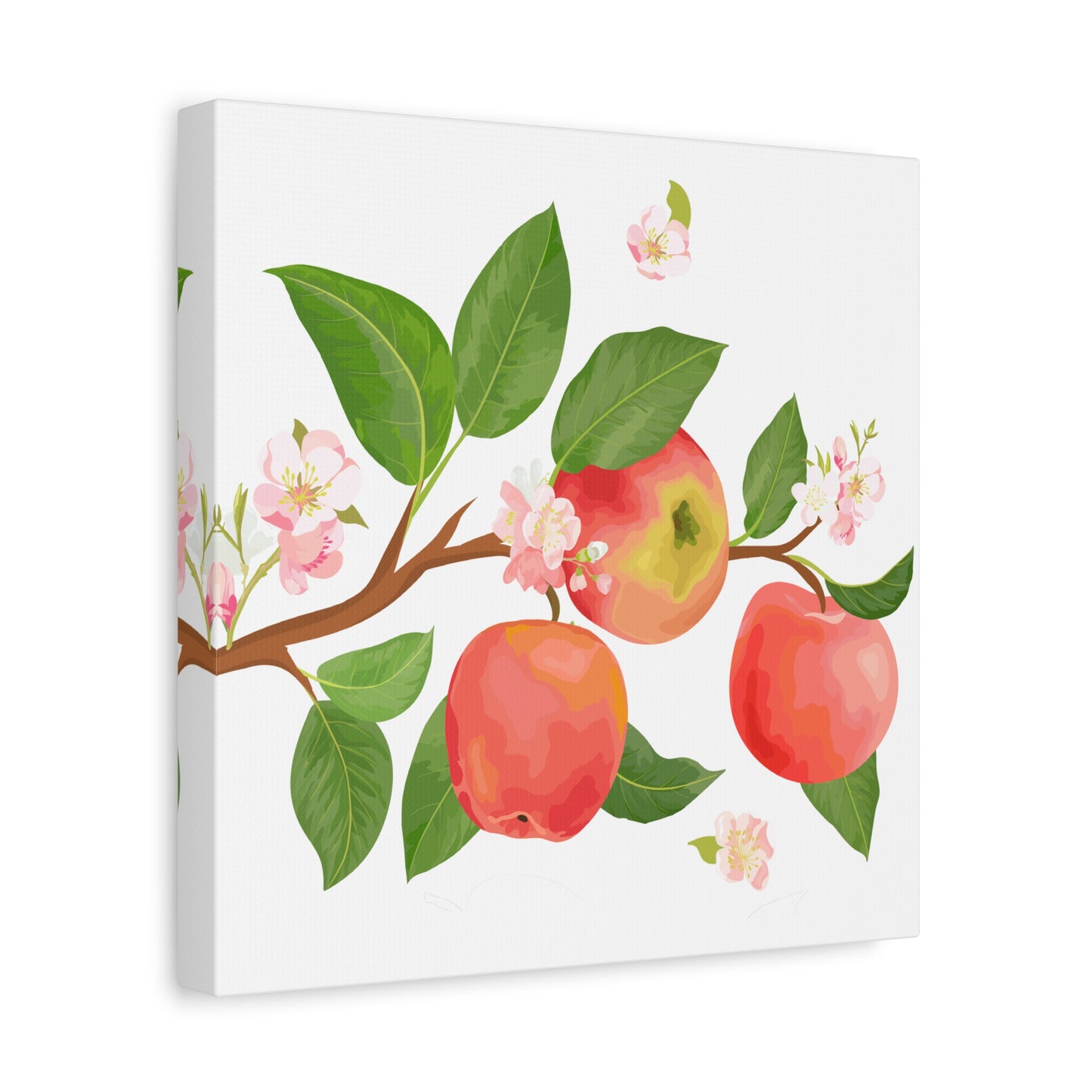 Apple Harvest Canvas Art Print - Multiple Sizing Options- Apple Blossom Canvas Art Print | Floral Wall Decor, Home Decoration, Gift for Nature Lovers, Spring Art
