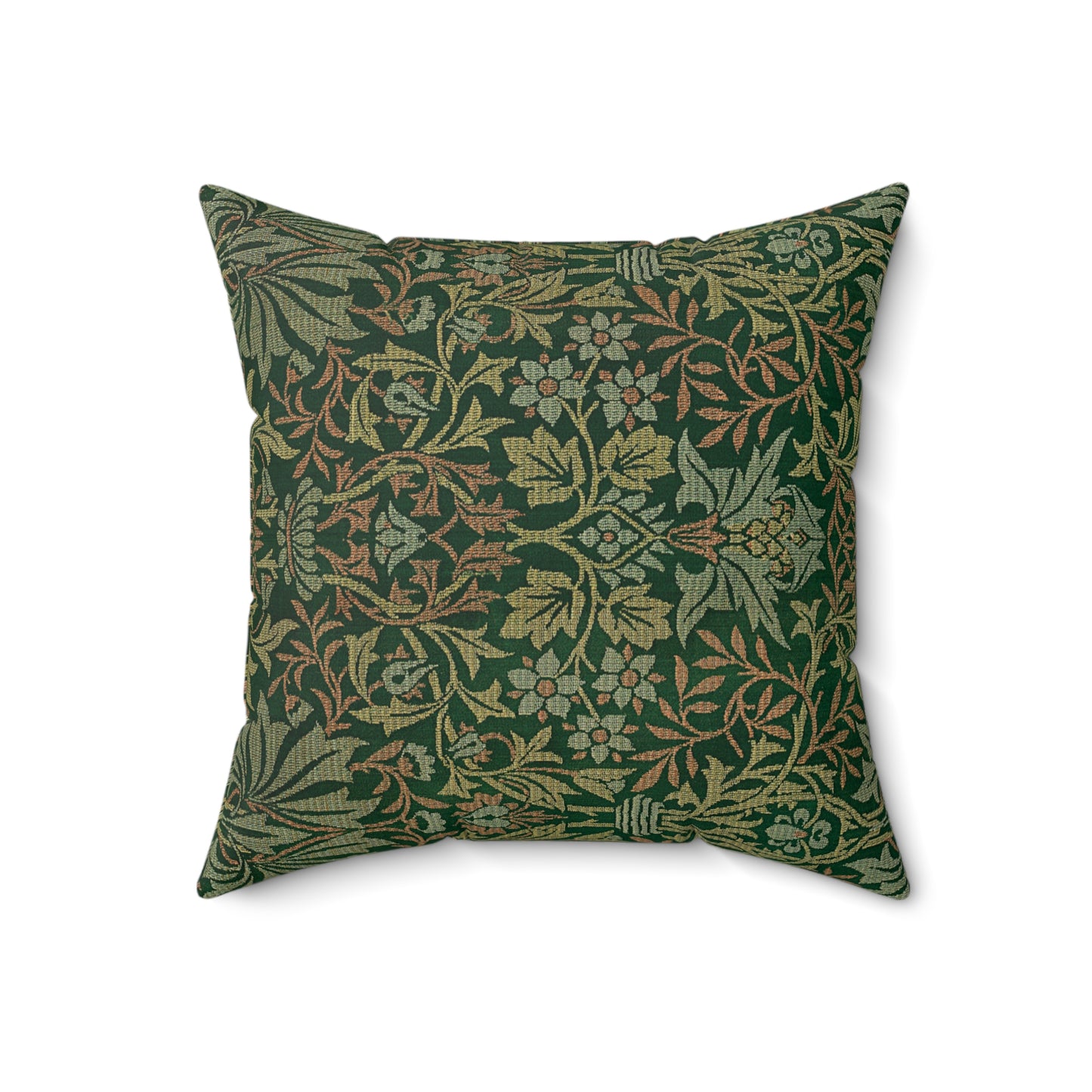 Flower Garden Printed Square Pillow Cover with Insert - Multiple Sizes (14"x14", 16"x16", 18"x18", 20"x20"), Includes insert and zipper closure