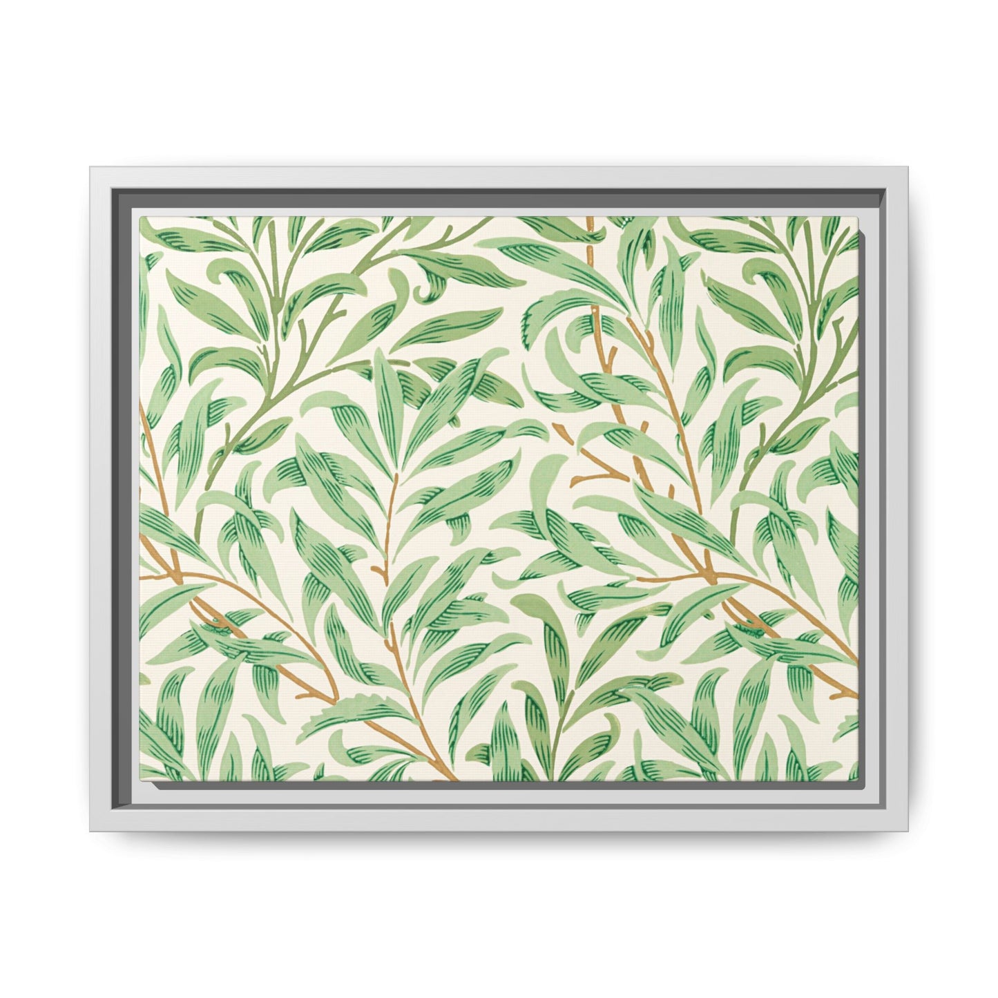 Willow Boughs Framed Matte Canvas Art - Multiple Frame Color &  Size Options