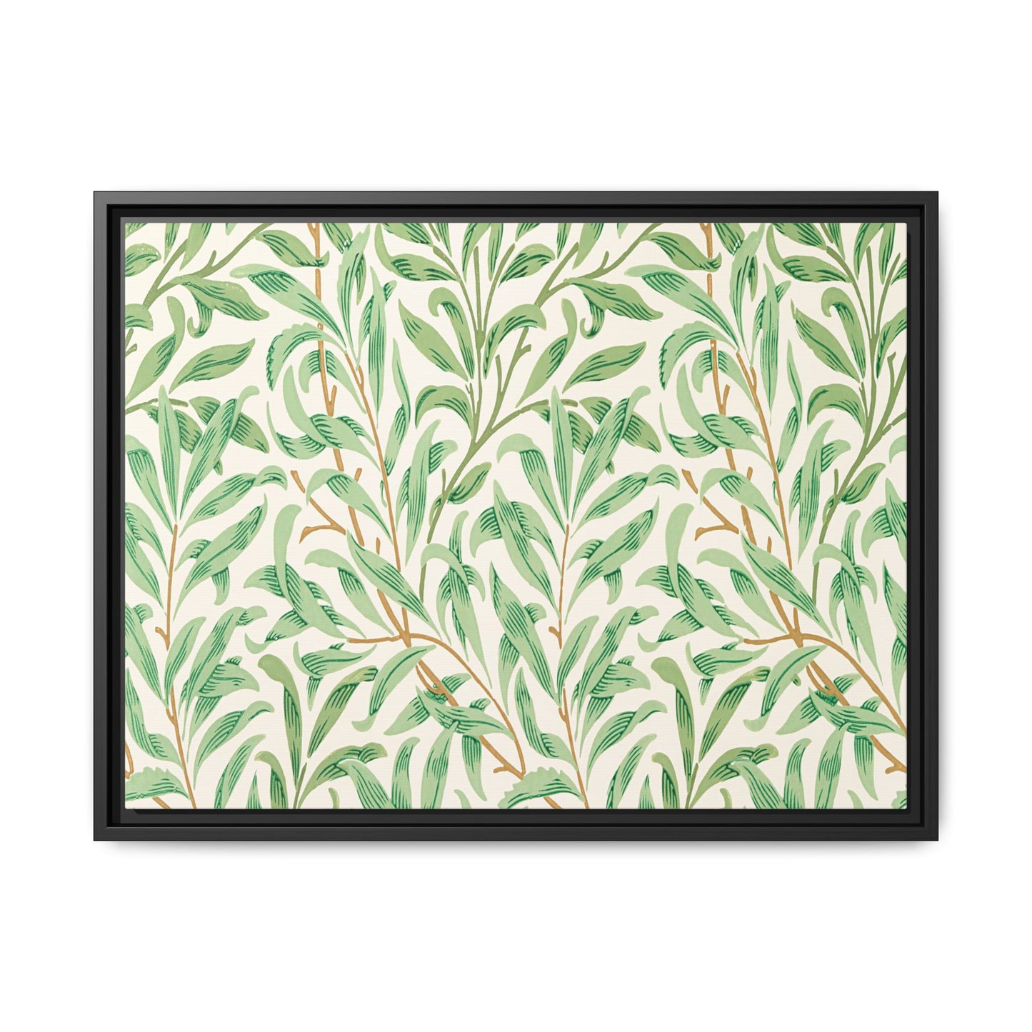 Willow Boughs Framed Matte Canvas Art - Multiple Frame Color &  Size Options