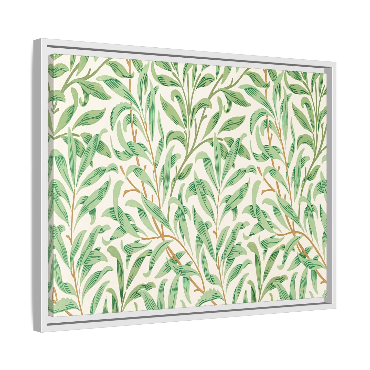 Willow Boughs Framed Matte Canvas Art - Multiple Frame Color &  Size Options