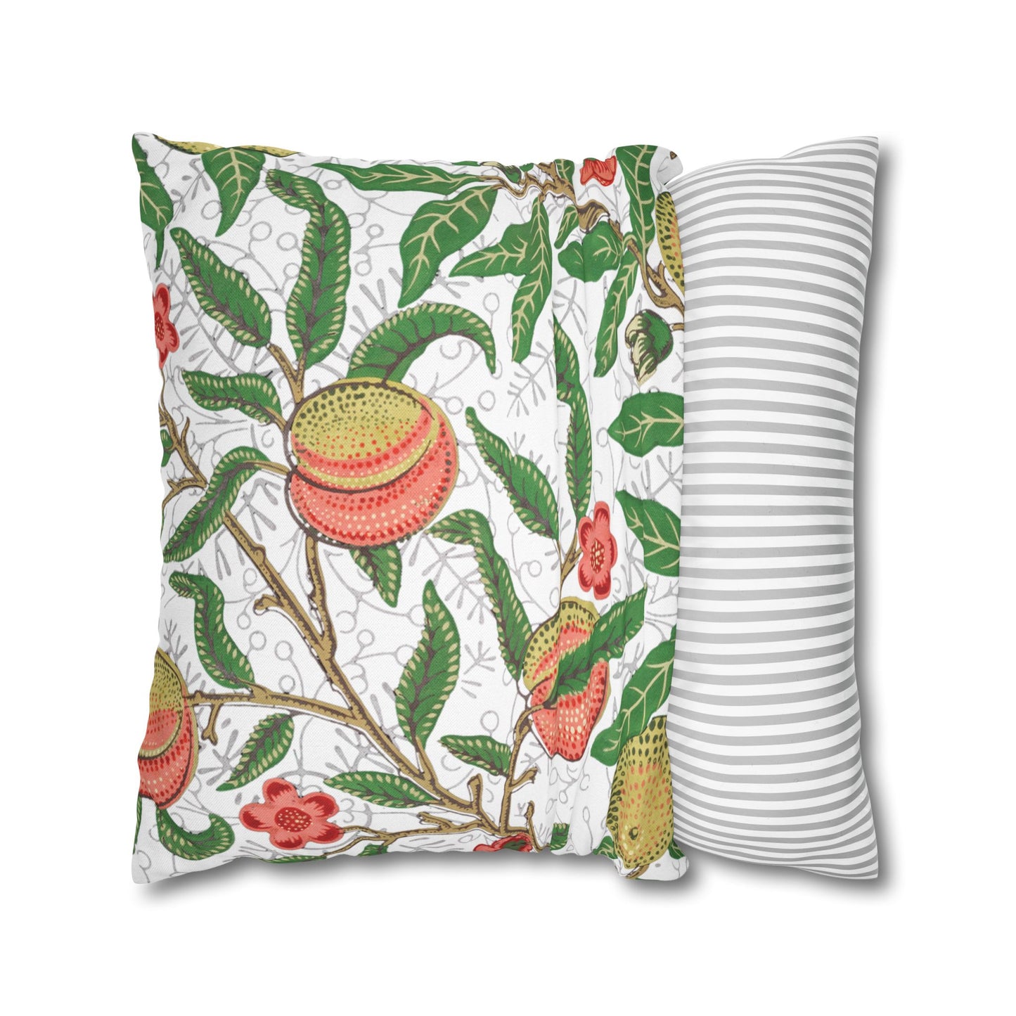 Lemon Verbena Printed Square Pillow Cover (No Insert) -  Multiple Sizes (14"x14", 16"x16", 18"x18", 20"x20"), Includes zipper closure