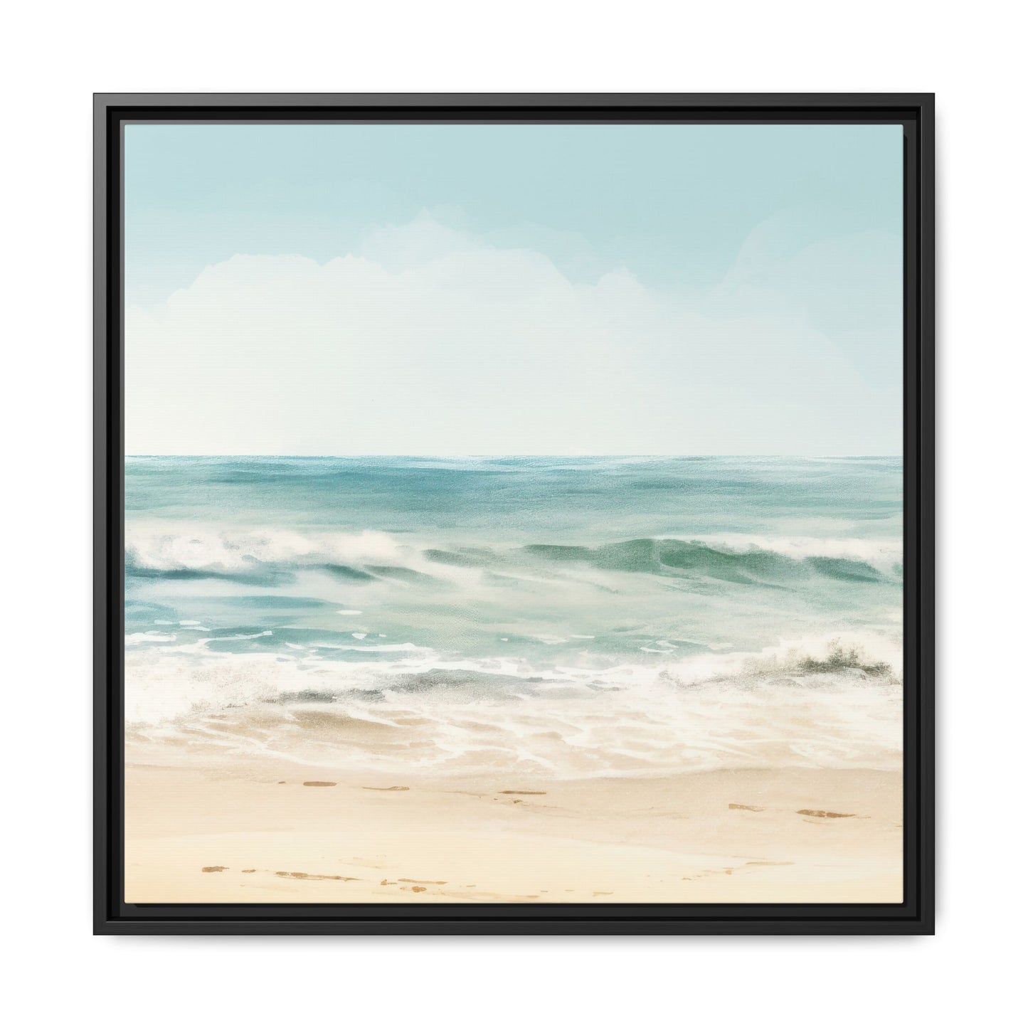 Ocean Breeze Framed Matte Canvas Art - Multiple Frame Color &  Size Options