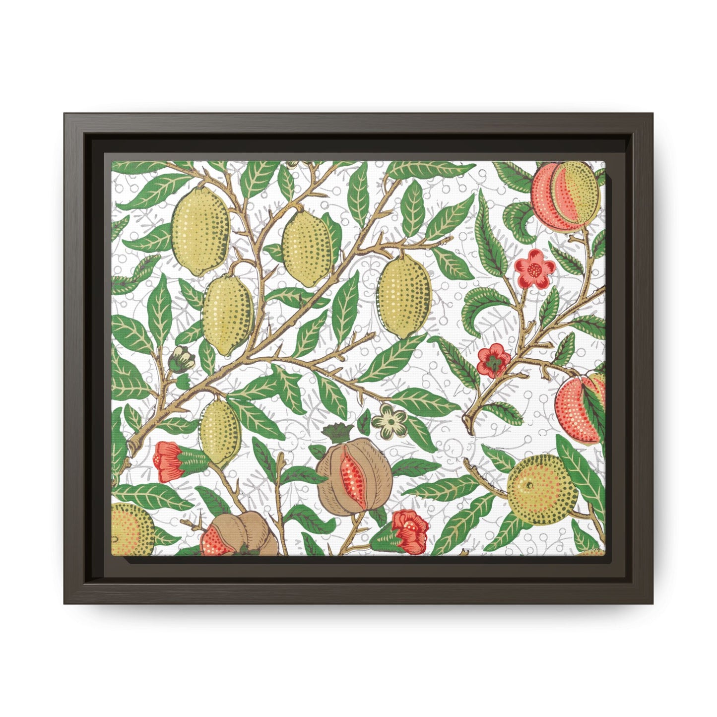 Lemon Verbena Framed Matte Canvas Art - Multiple Frame Colors & Size Options