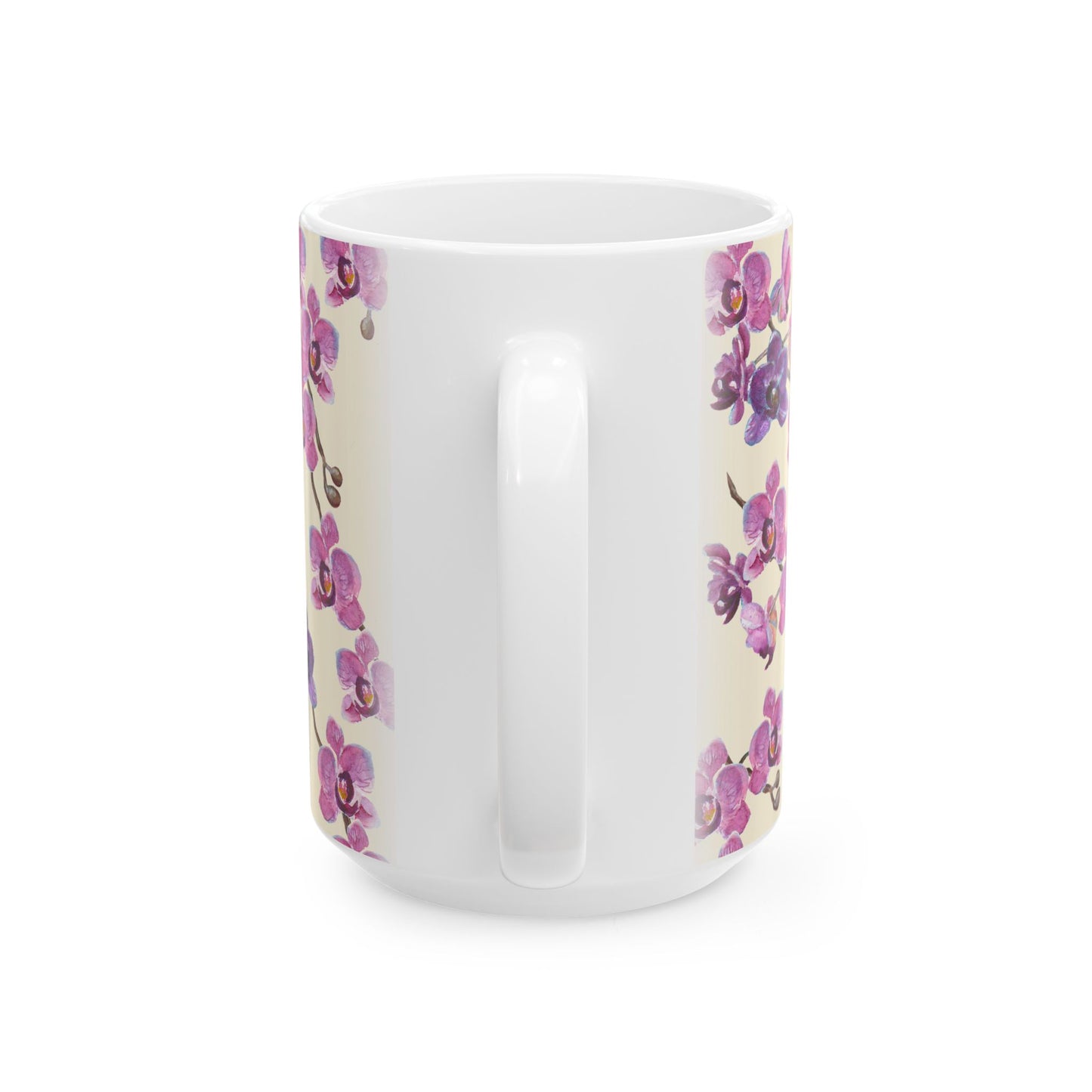 Vanilla Orchid Ceramic Mug - 11 oz. & 15 oz. options