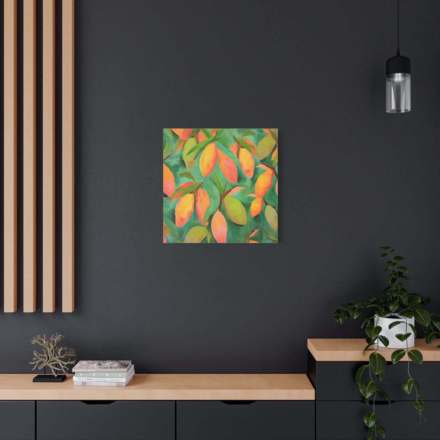 Mangoes Canvas Art Print - Multiple Sizing Options - Vibrant Mango Canvas Wall Art Print, Colorful Wall Decor, Perfect for Gifts, Mango Lover's Decor