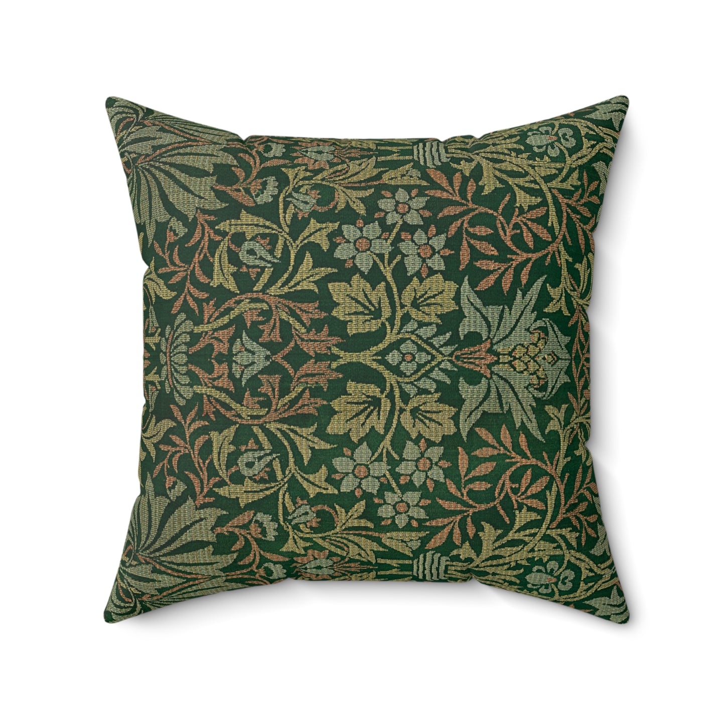 Flower Garden Printed Square Pillow Cover with Insert - Multiple Sizes (14"x14", 16"x16", 18"x18", 20"x20"), Includes insert and zipper closure