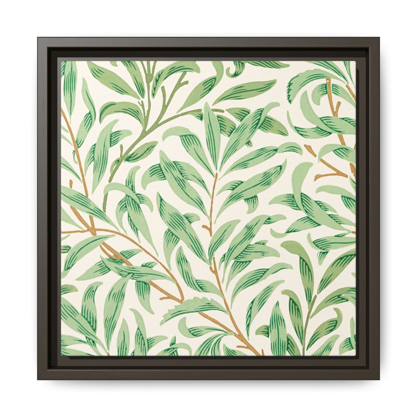 Willow Boughs Framed Matte Canvas Art - Multiple Frame Color &  Size Options