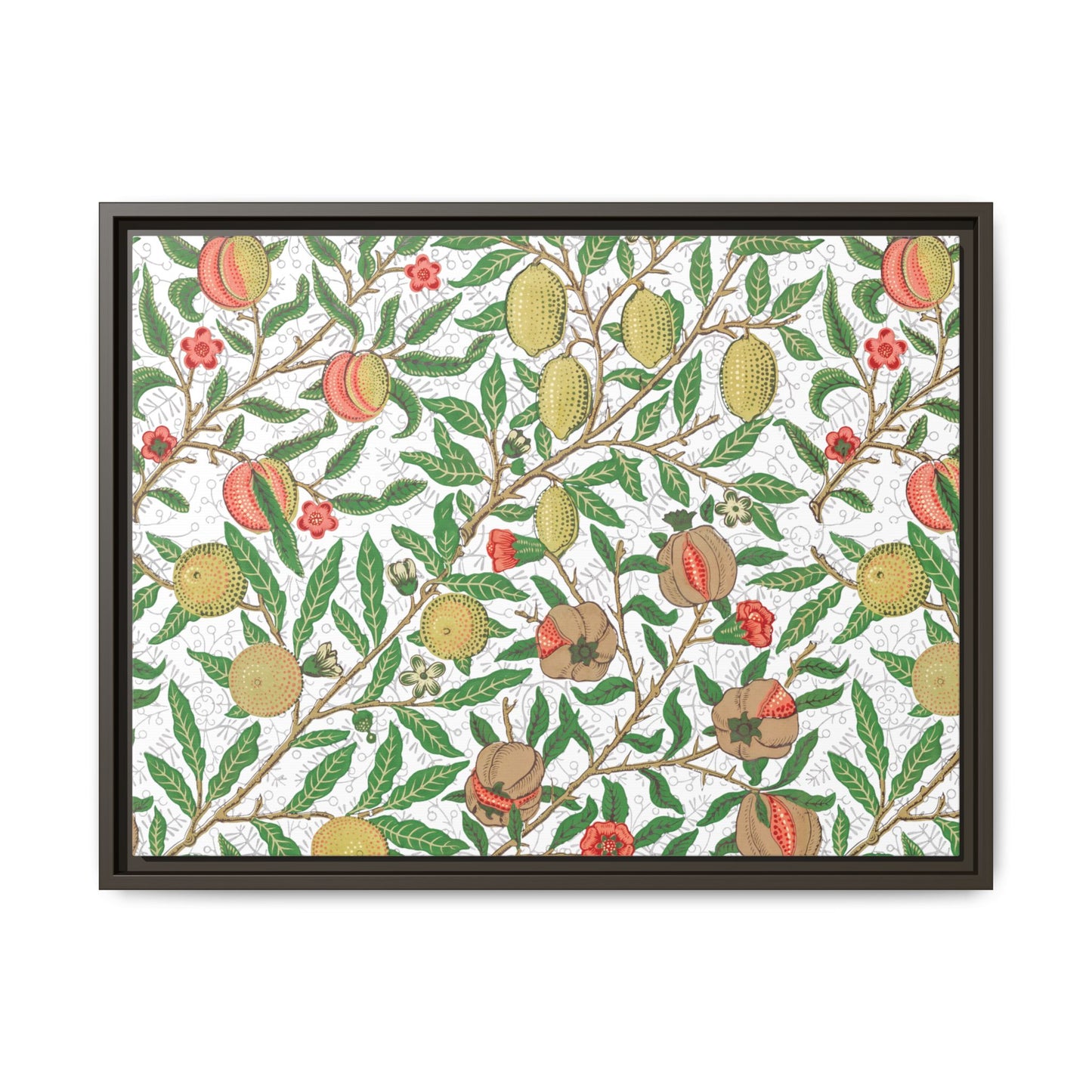 Lemon Verbena Framed Matte Canvas Art - Multiple Frame Colors & Size Options