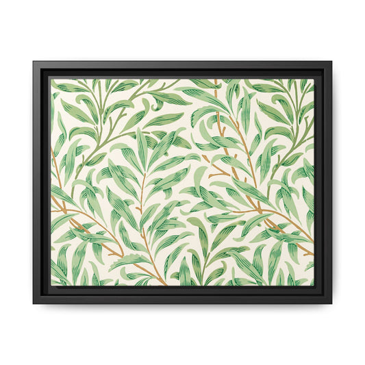 Willow Boughs Framed Matte Canvas Art - Multiple Frame Color &  Size Options