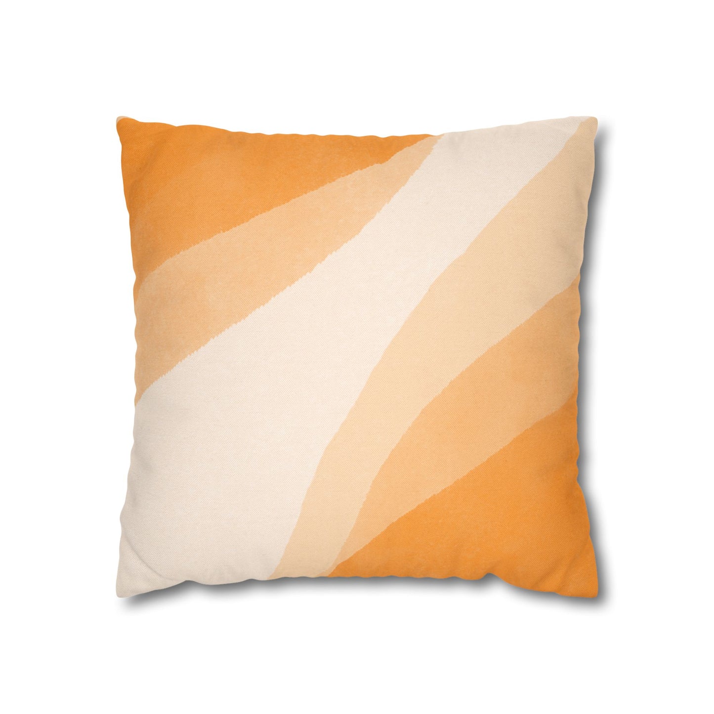 Orange Creamsicle Printed Square Pillow Cover (no insert) -  Multiple Sizes (14"x14", 16"x16", 18"x18", 20"x20"), Includes zipper closure