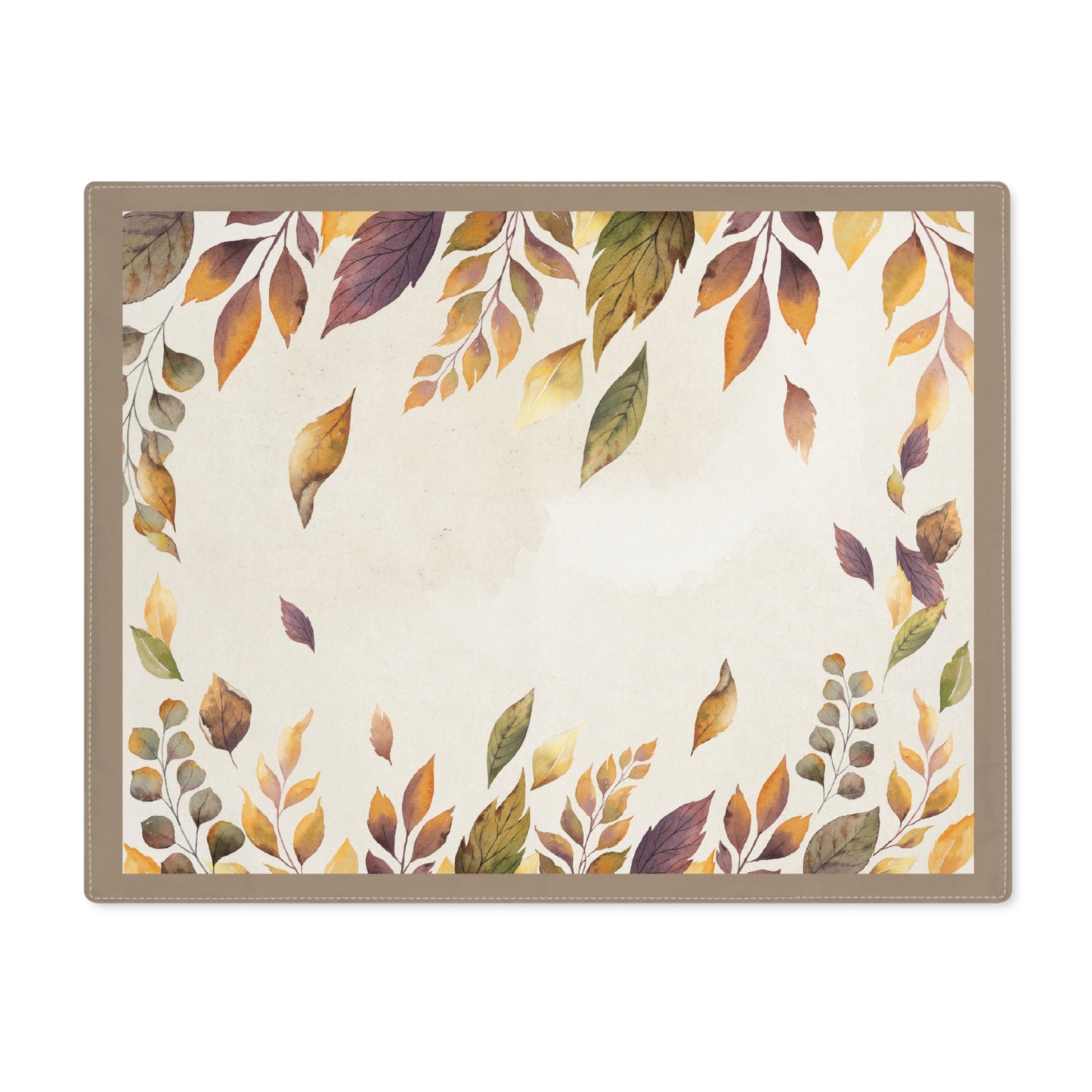 Autumn Leaves Placemat 18" × 14" Cotton Twill Placemat, Fall Leaves Home Decor, Thanksgiving Table Placemat,  Fall Table Setting, Autumn Fall Placemat, Priced per placemat