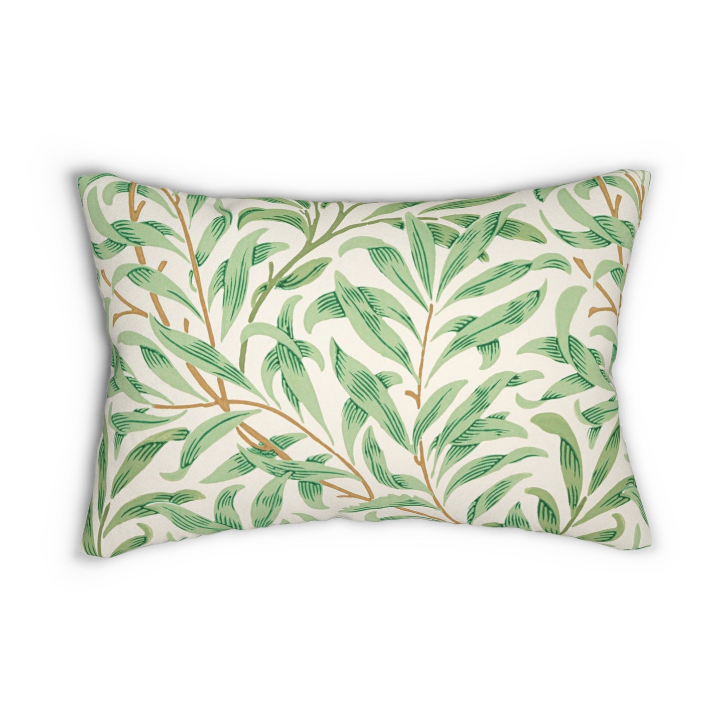 Willow Boughs Printed  Lumbar Pillow with Insert (20" x 14") - Includes insert and zipper closure
