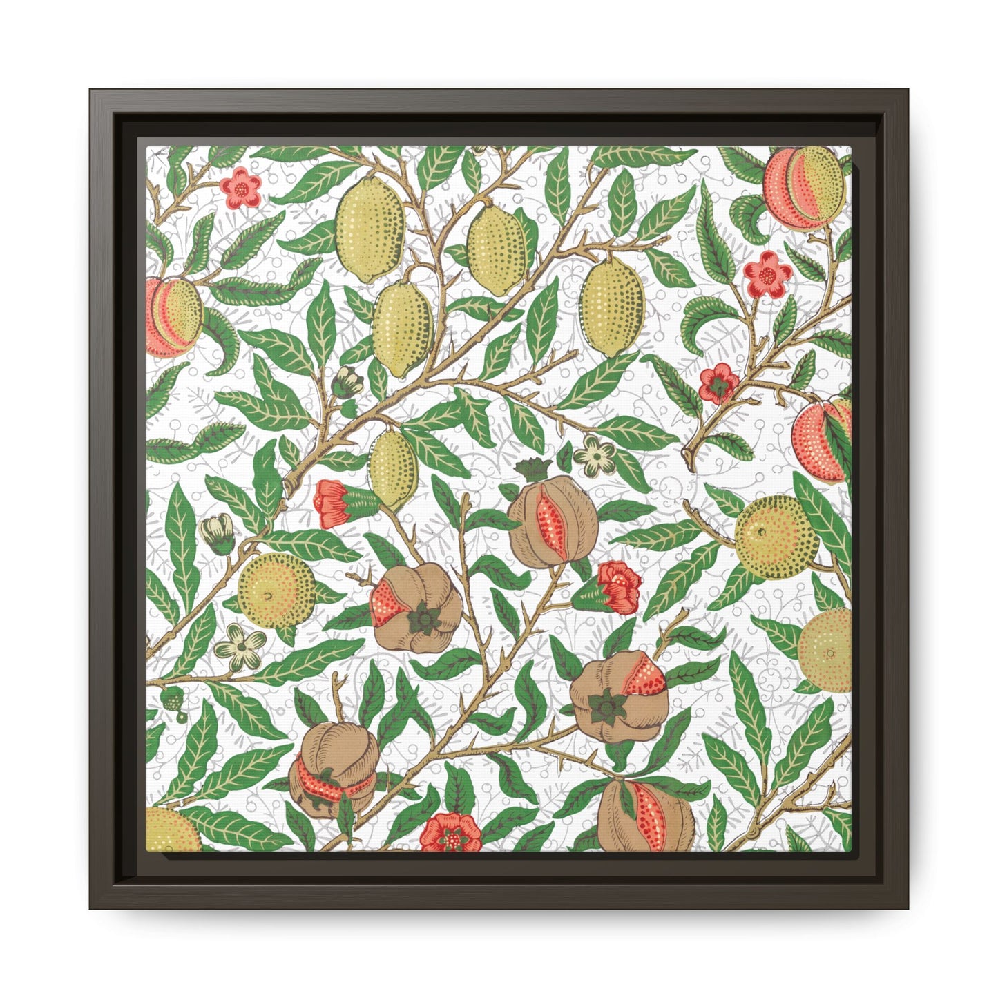 Lemon Verbena Framed Matte Canvas Art - Multiple Frame Colors & Size Options