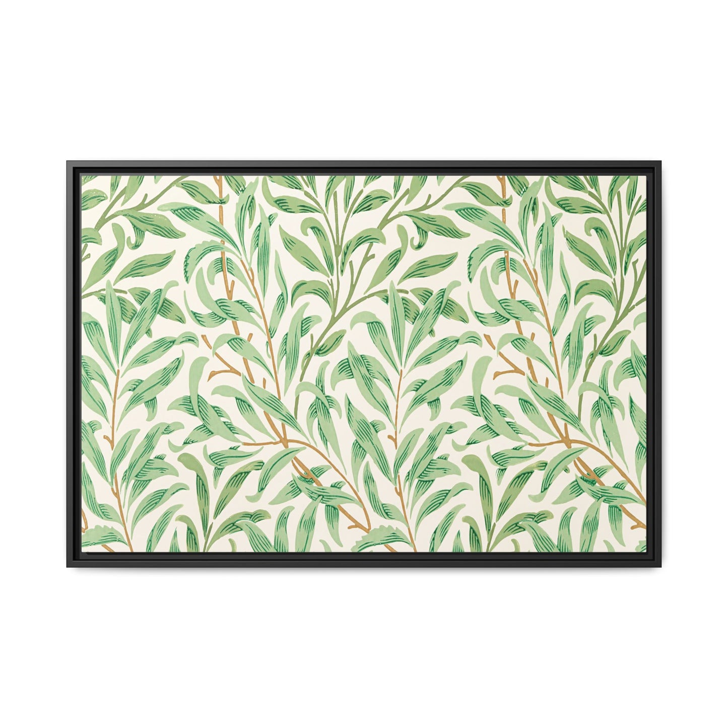 Willow Boughs Framed Matte Canvas Art - Multiple Frame Color &  Size Options
