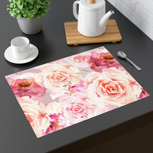 Bohemian Rose Placemat - 18" × 14" Cotton Twill - 1 count