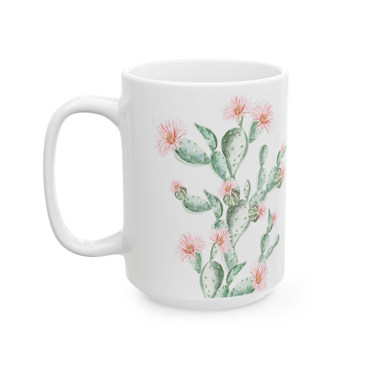 Cactus Flower Ceramic Mug - 11 oz. & 15 oz. options