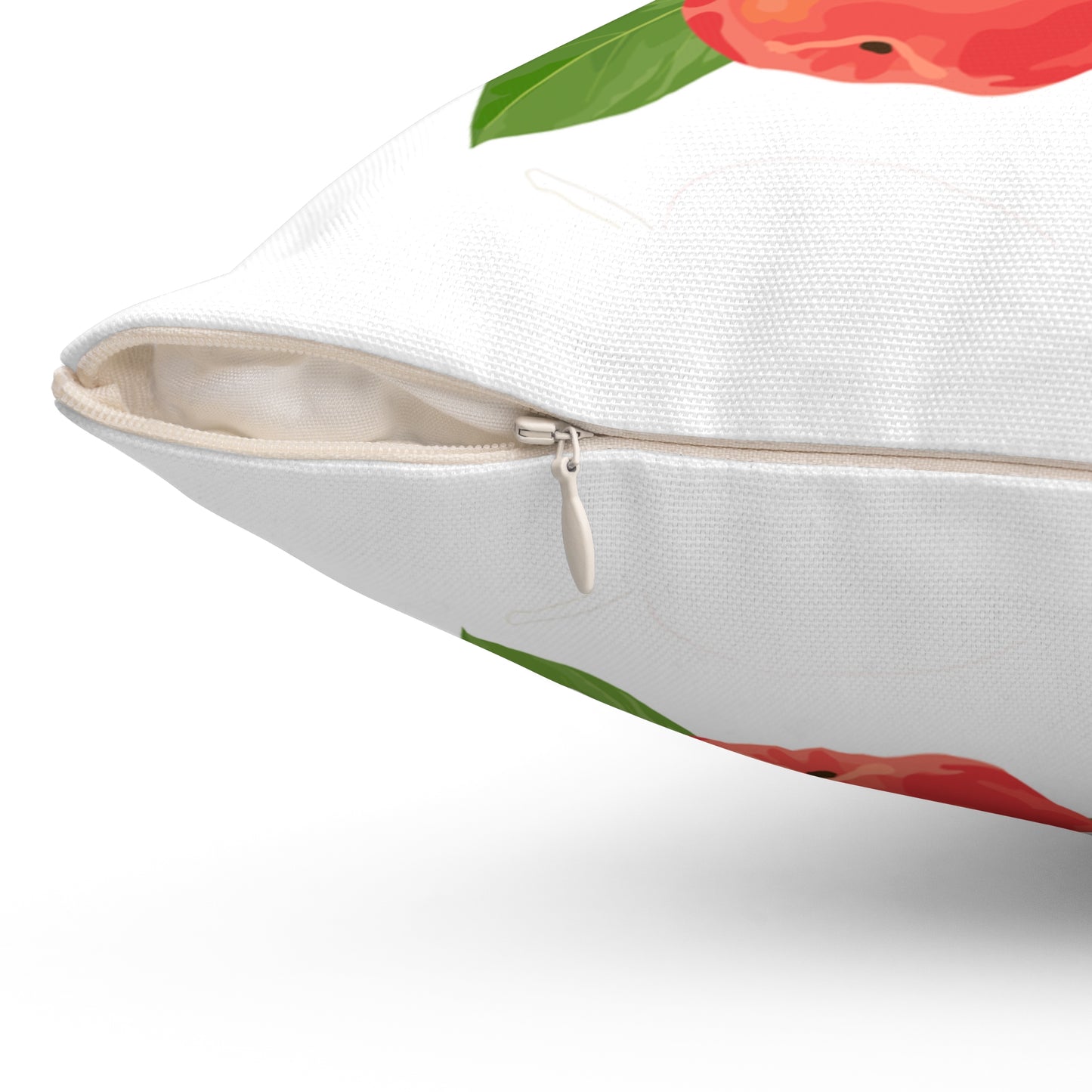 Apple Harvest Printed Square Pillow Cover with Insert -  Multiple Sizes (14"x14", 16"x16", 18"x18", 20"x20"), Includes insert and zipper closure