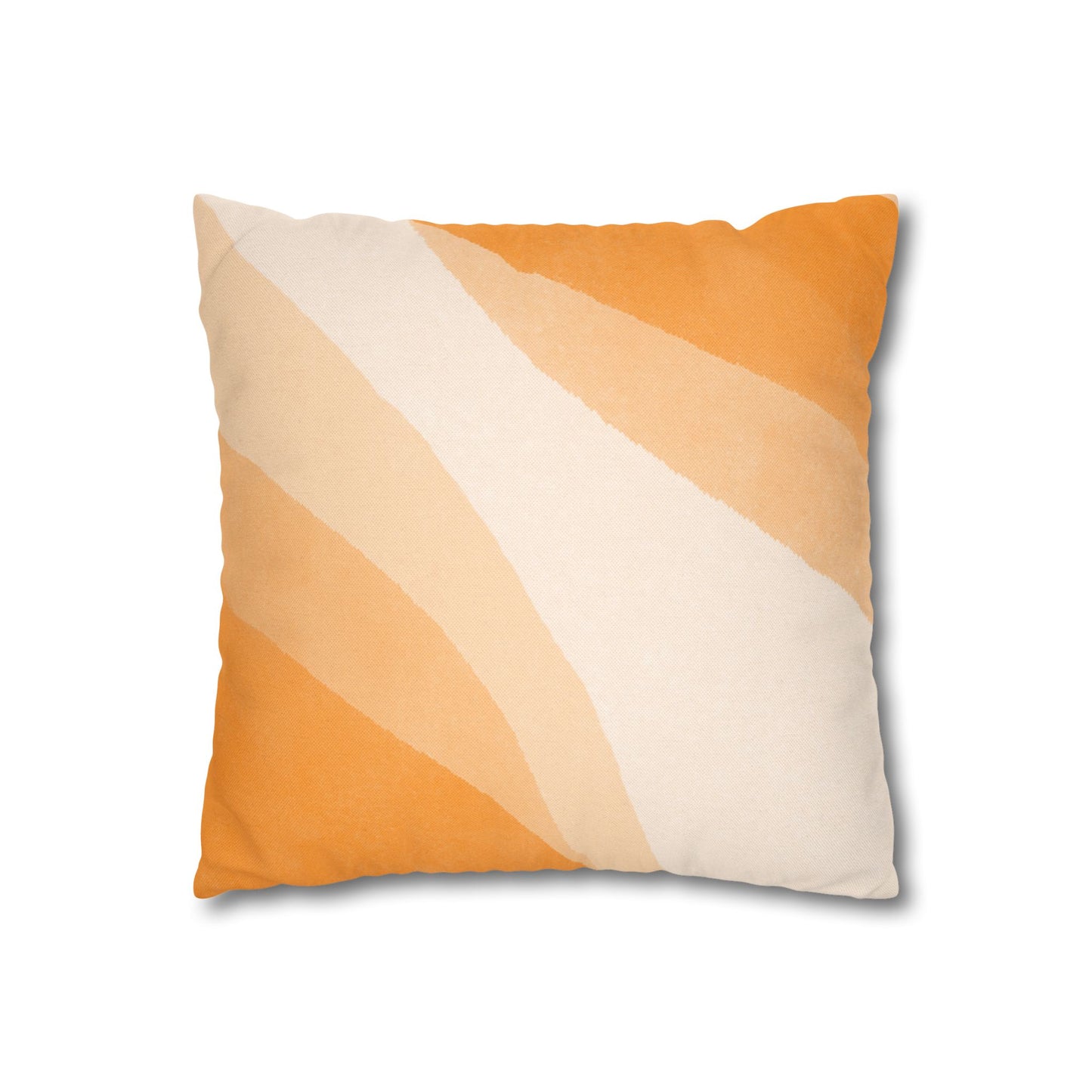Orange Creamsicle Printed Square Pillow Cover (no insert) -  Multiple Sizes (14"x14", 16"x16", 18"x18", 20"x20"), Includes zipper closure