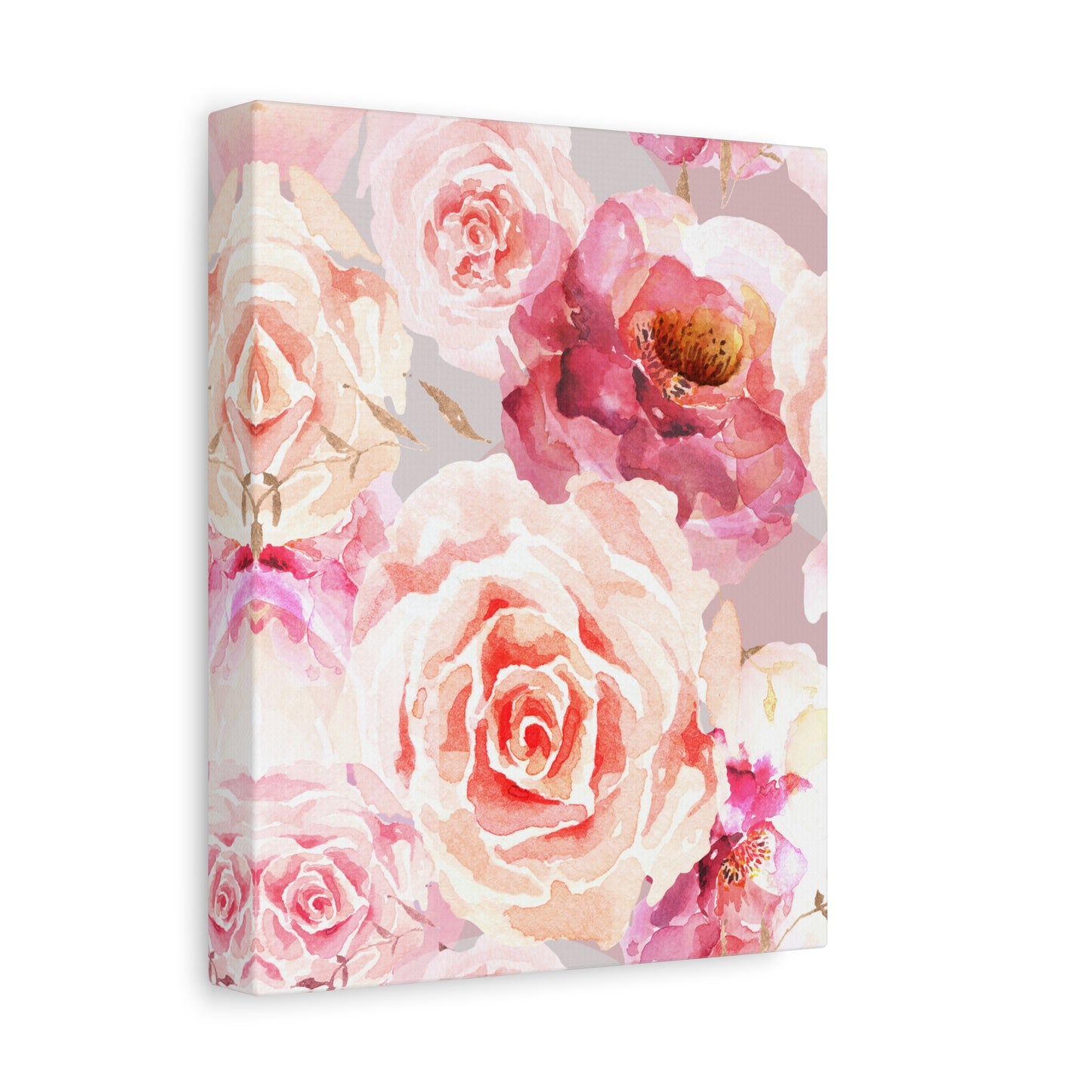 Bohemian Rose Canvas Wall Art Print - Multiple Sizing Options - Floral Canvas Wall Art, Beautiful Rose Blossom Decor, Home Decoration, Gift for Her, Wedding Present, Art for Living Room