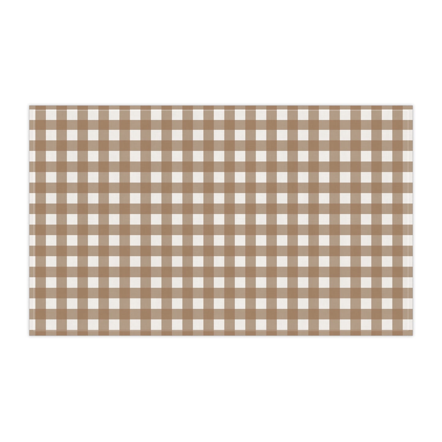 Brown Gingham Tea Towels - 18" x 30", 100% Cotton - Brown Gingham Checked Kitchen Towels, Cotton Kitchen Towels, Fall Home Accessories, Gift for Housewarming, Farmhouse Style - Priced per towel
