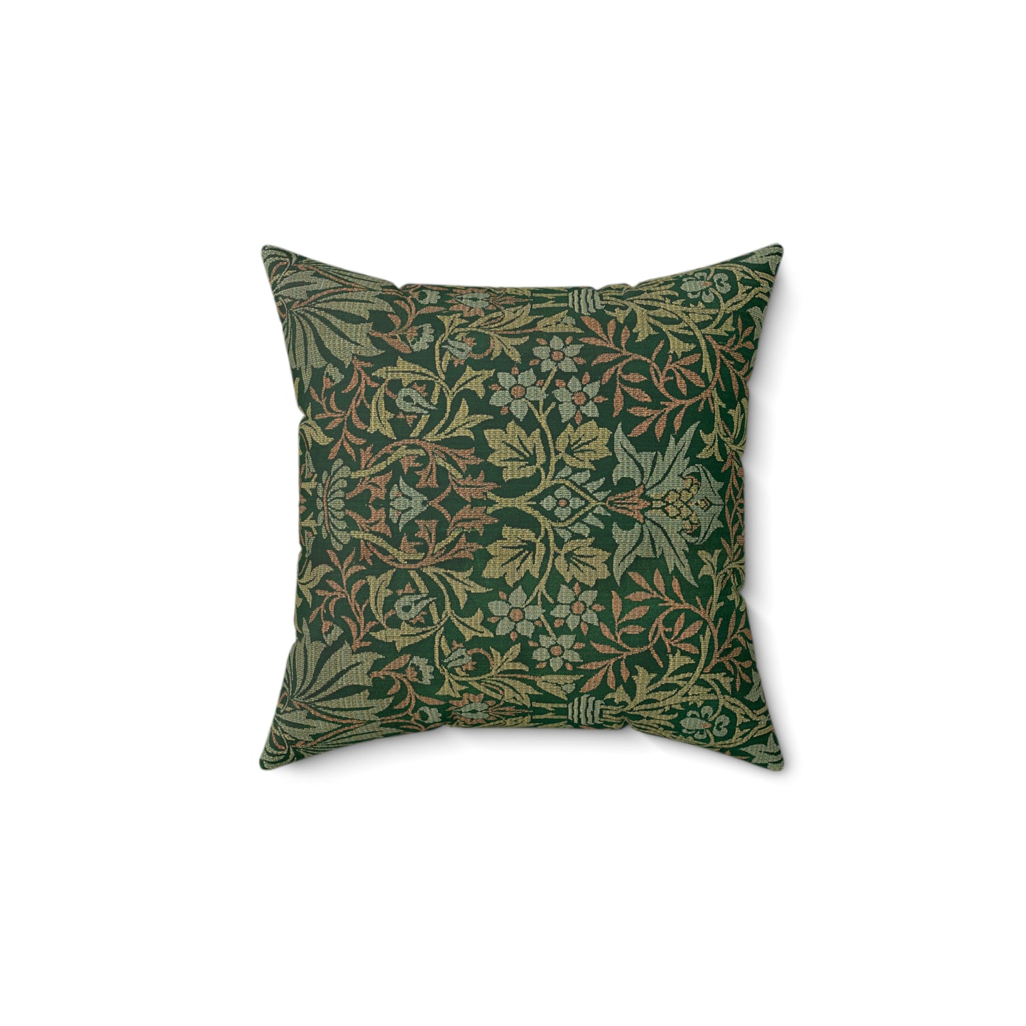 Flower Garden Printed Square Pillow Cover with Insert - Multiple Sizes (14"x14", 16"x16", 18"x18", 20"x20"), Includes insert and zipper closure