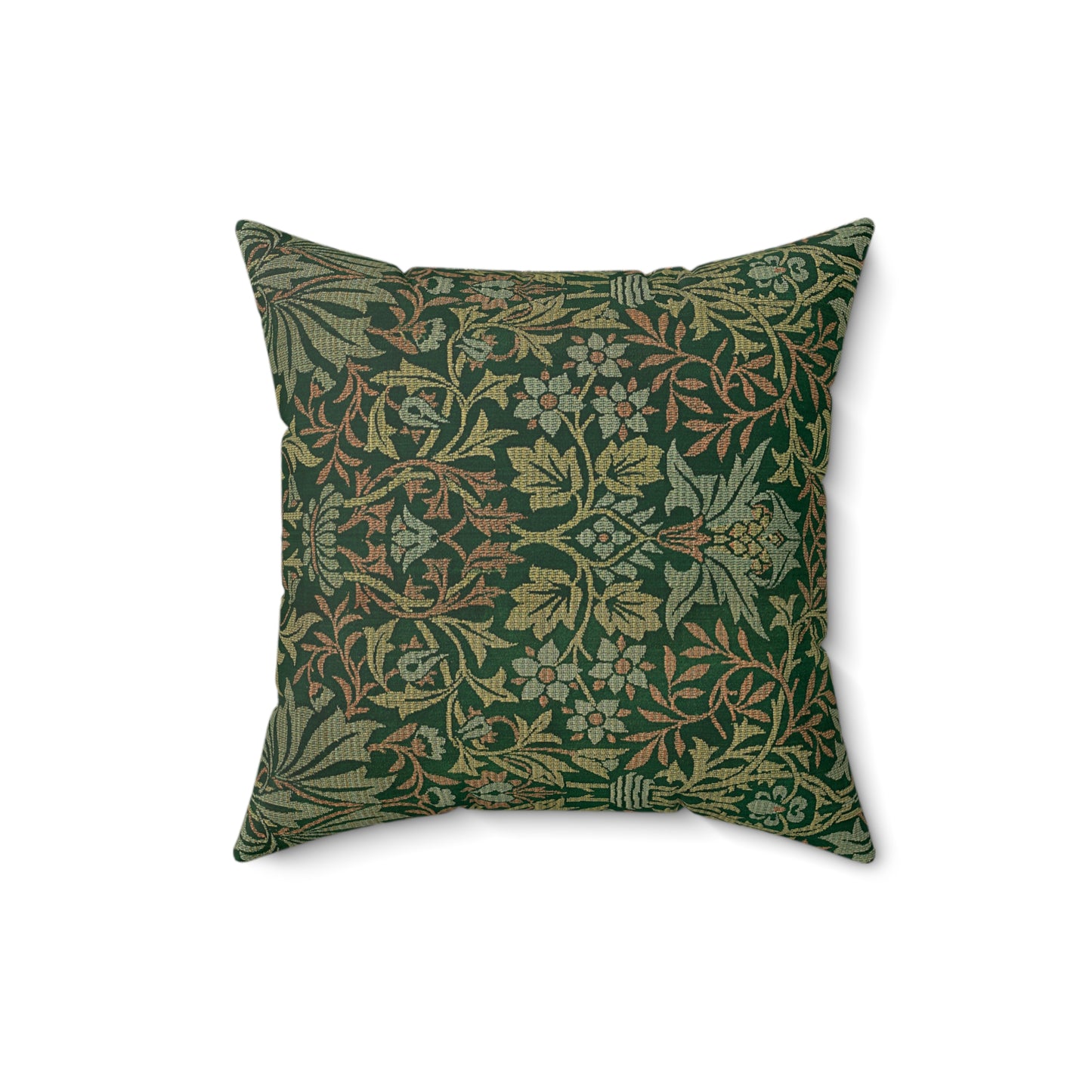 Flower Garden Printed Square Pillow Cover with Insert - Multiple Sizes (14"x14", 16"x16", 18"x18", 20"x20"), Includes insert and zipper closure
