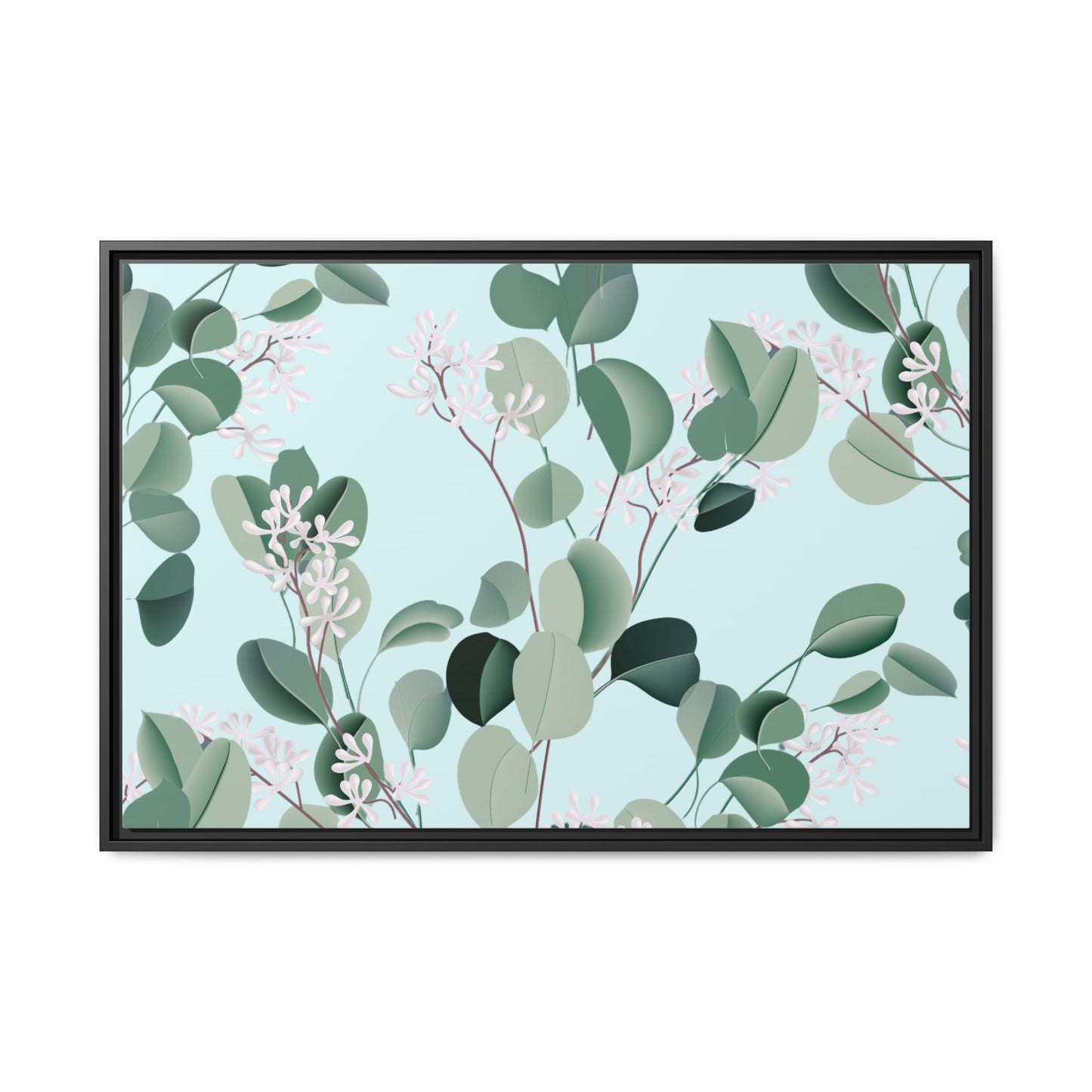 Spa Day Framed Matte Canvas Art - Multiple Frame Colors & Size Options