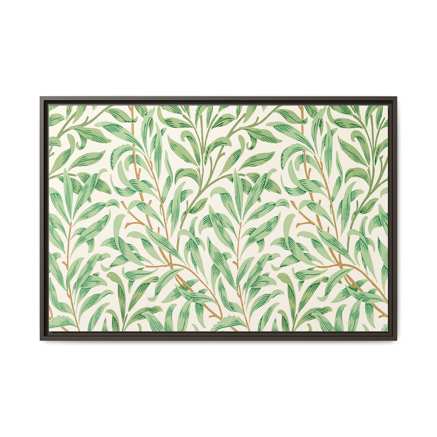 Willow Boughs Framed Matte Canvas Art - Multiple Frame Color &  Size Options