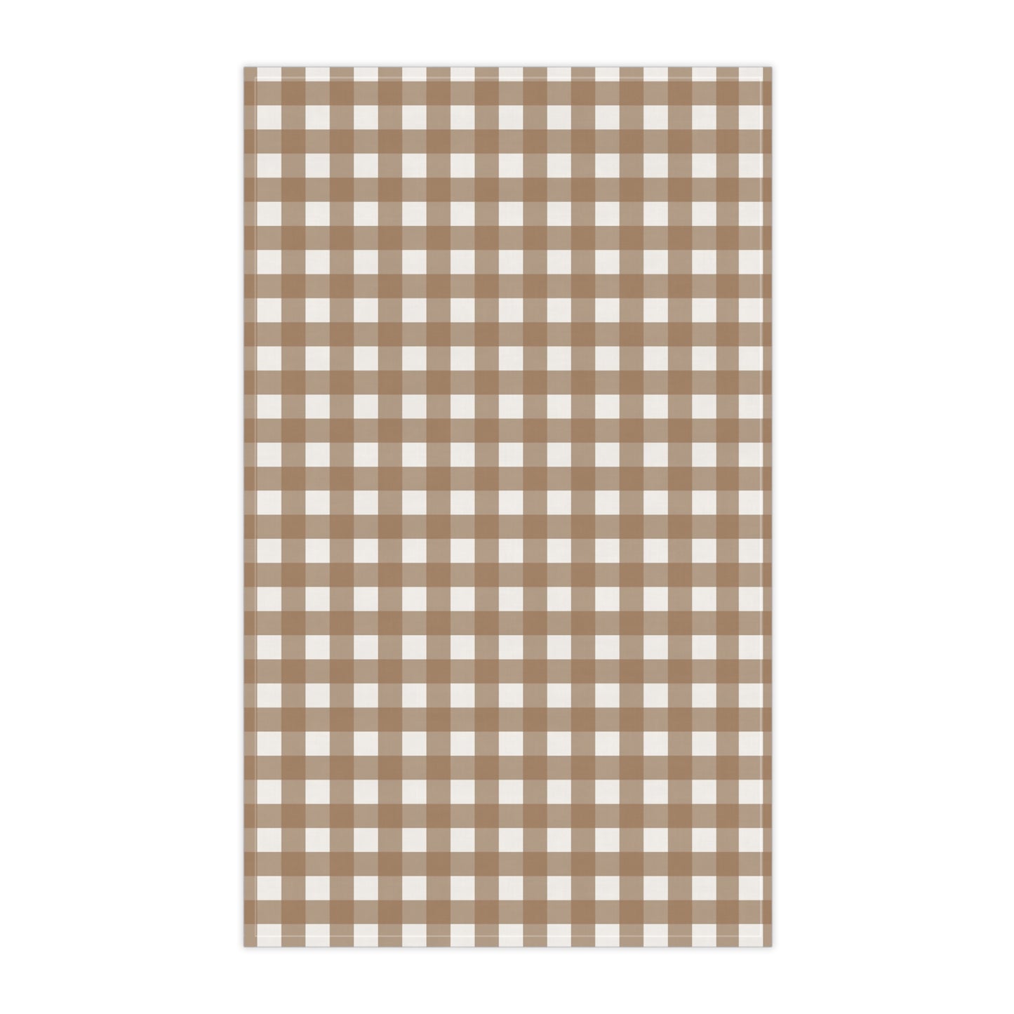 Brown Gingham Tea Towels - 18" x 30", 100% Cotton - Brown Gingham Checked Kitchen Towels, Cotton Kitchen Towels, Fall Home Accessories, Gift for Housewarming, Farmhouse Style - Priced per towel