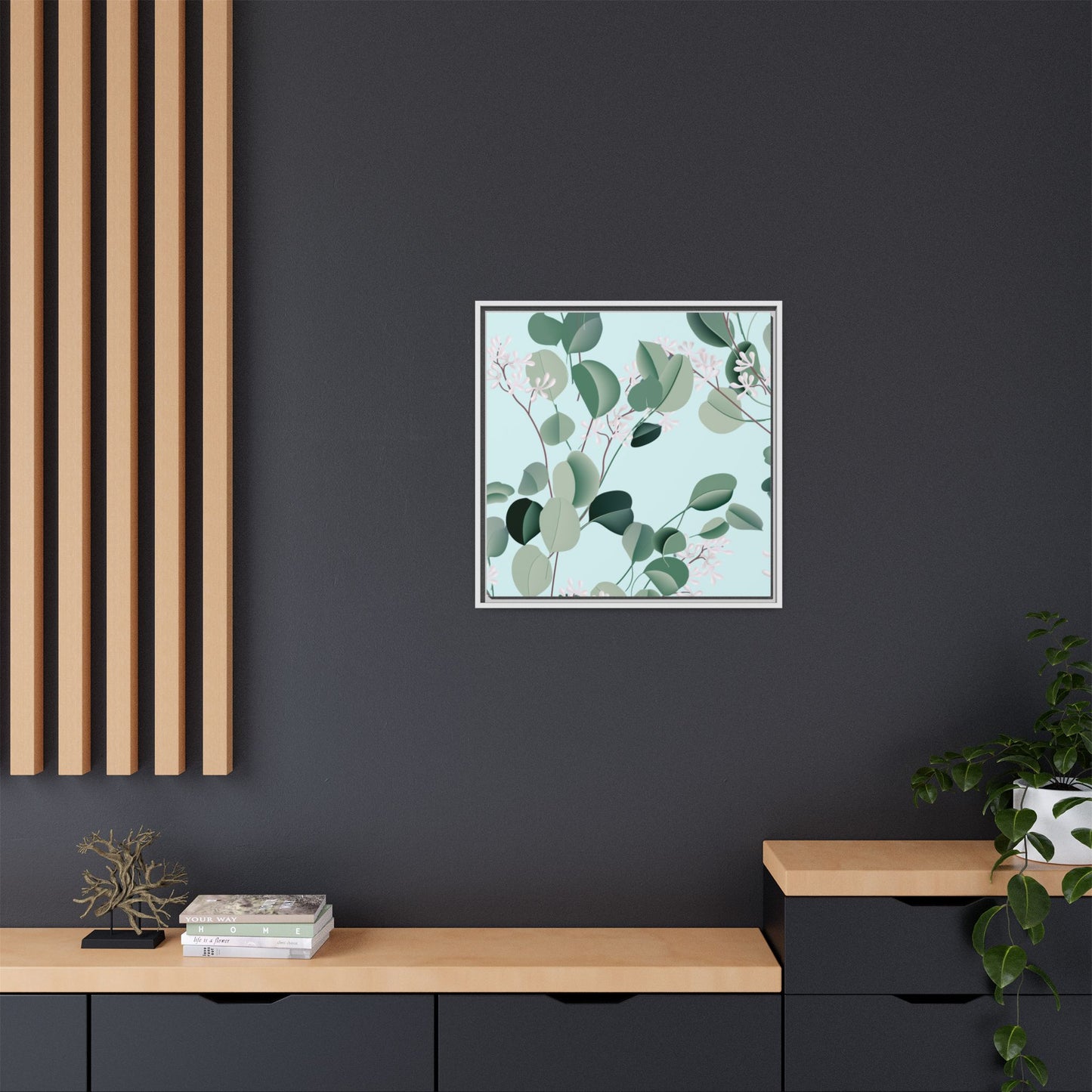 Spa Day Framed Matte Canvas Art - Multiple Frame Colors & Size Options