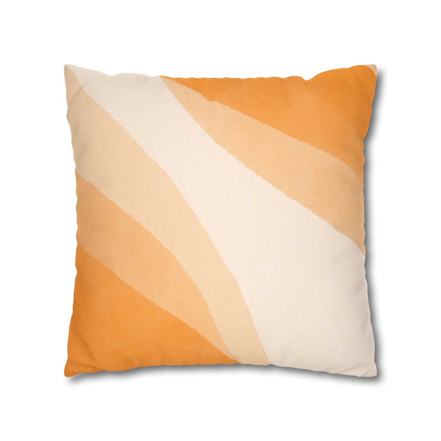 Orange Creamsicle Printed Square Pillow Cover (no insert) -  Multiple Sizes (14"x14", 16"x16", 18"x18", 20"x20"), Includes zipper closure