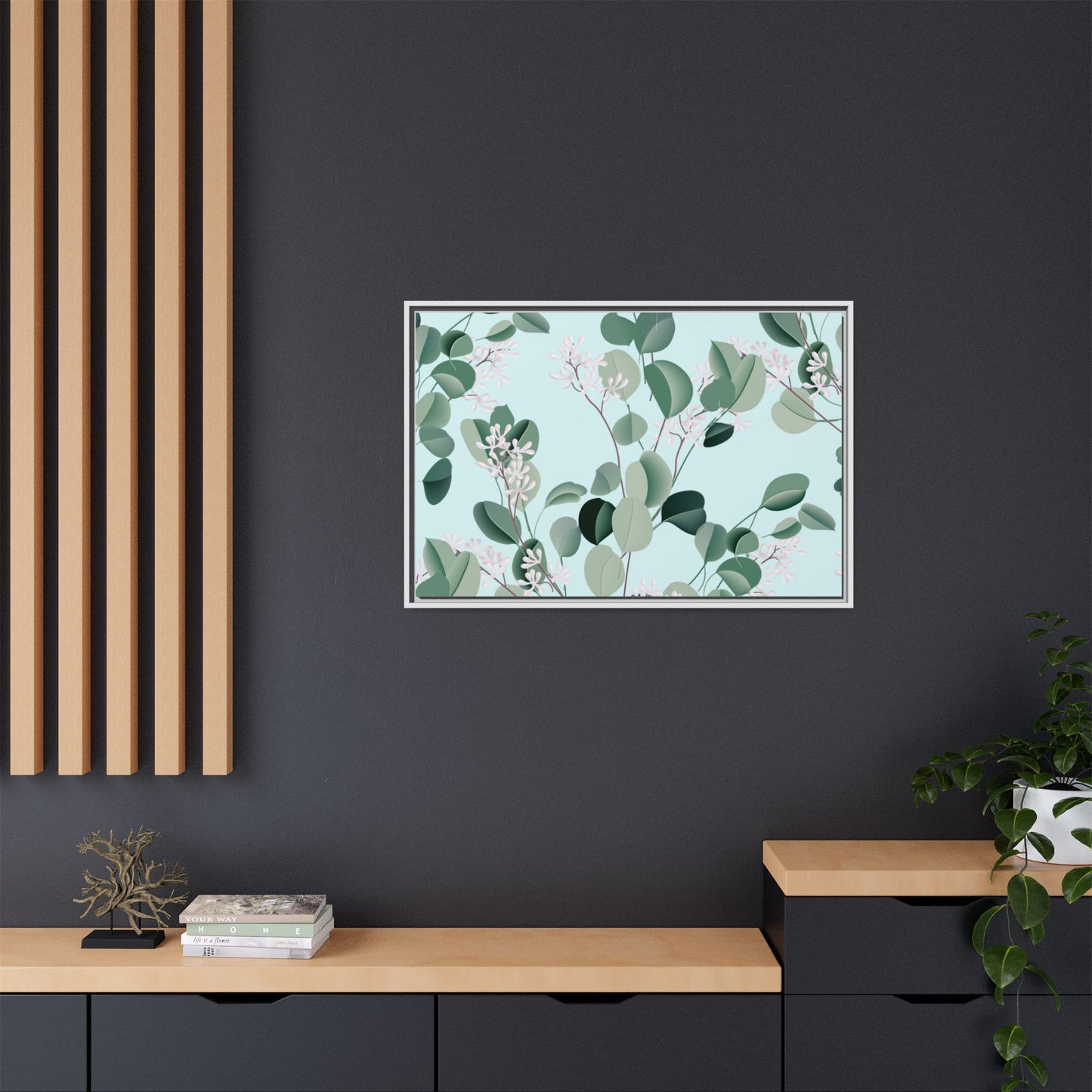 Spa Day Framed Matte Canvas Art - Multiple Frame Colors & Size Options