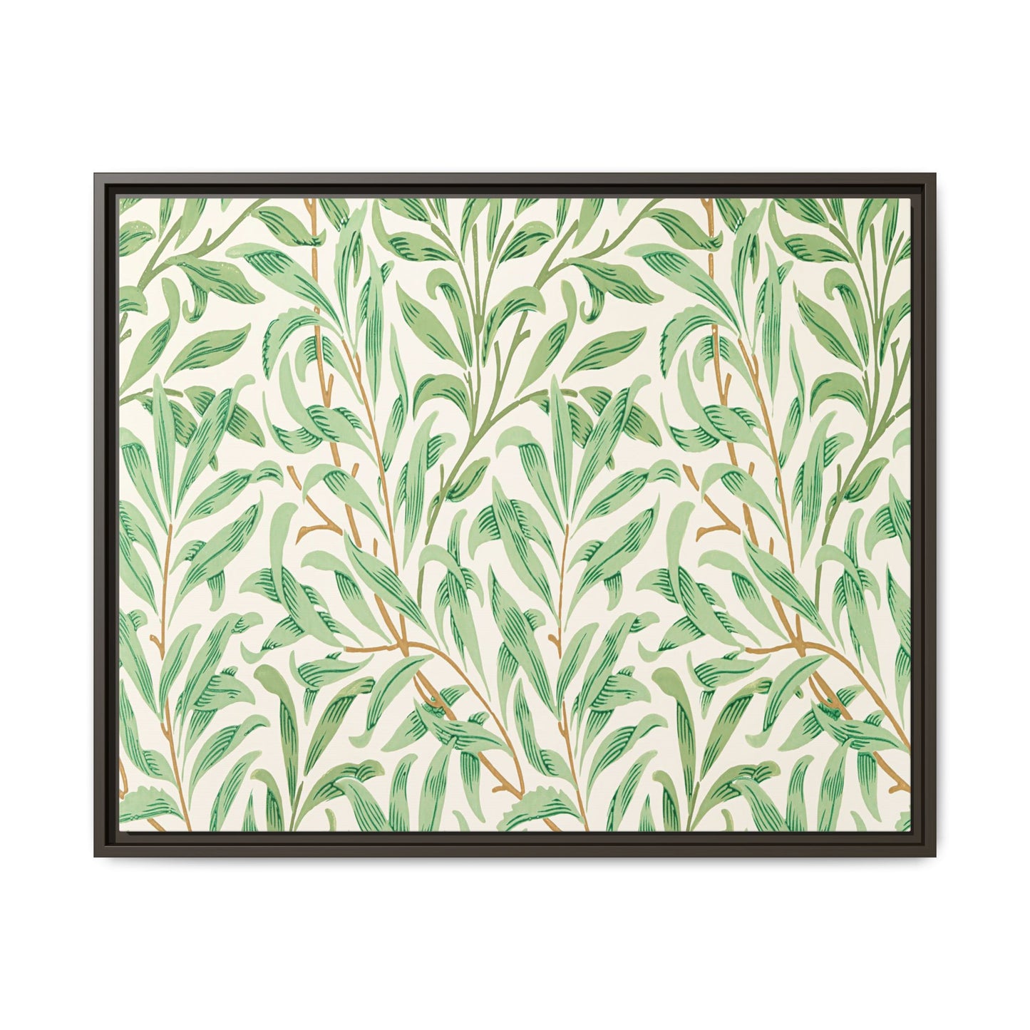 Willow Boughs Framed Matte Canvas Art - Multiple Frame Color &  Size Options