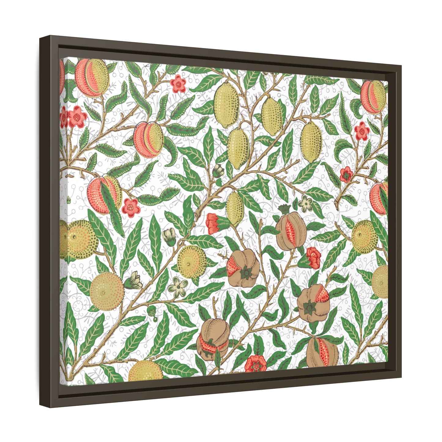 Lemon Verbena Framed Matte Canvas Art - Multiple Frame Colors & Size Options