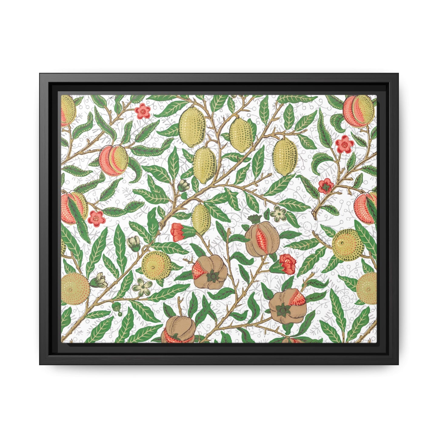 Lemon Verbena Framed Matte Canvas Art - Multiple Frame Colors & Size Options